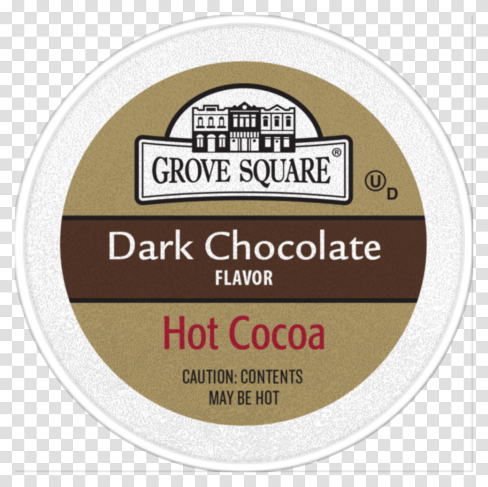 Hot Chocolate Grove Square Hot Chocolate K Cups, Label, Sticker, Food Transparent Png