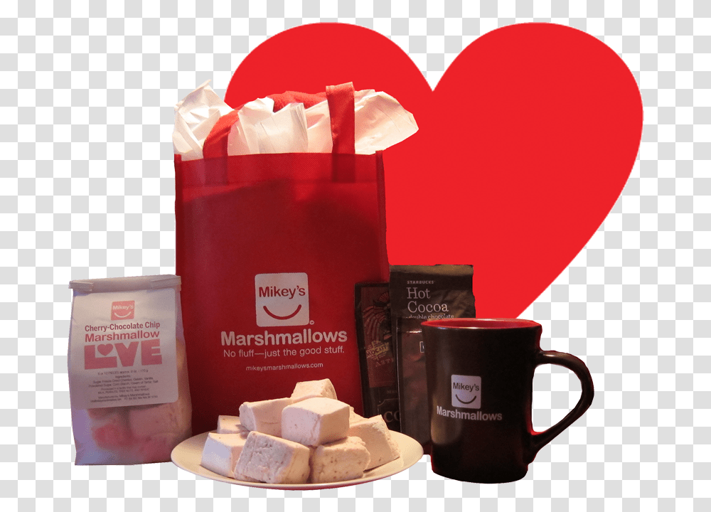 Hot Chocolate Love Gift Bag Heart, Cosmetics, Dessert, Food, Cup Transparent Png