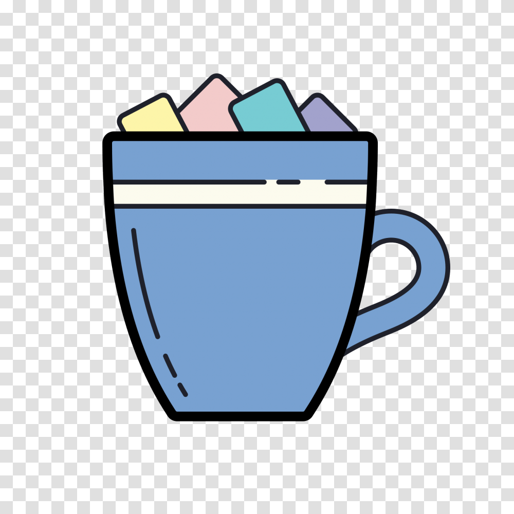 Hot Chocolate With Marshmallows Icon, Coffee Cup Transparent Png