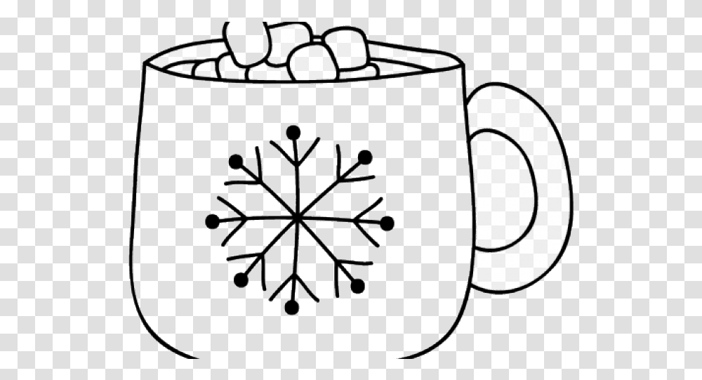 Hot Chocolate X Clipart Steam Black And White Hot Cocoa Clipart Black And White, Coffee Cup, Beverage Transparent Png
