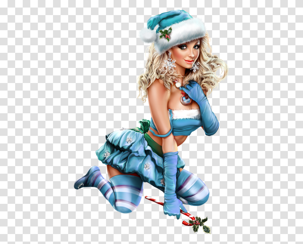 Hot Christmas Girl, Costume, Person, Female Transparent Png