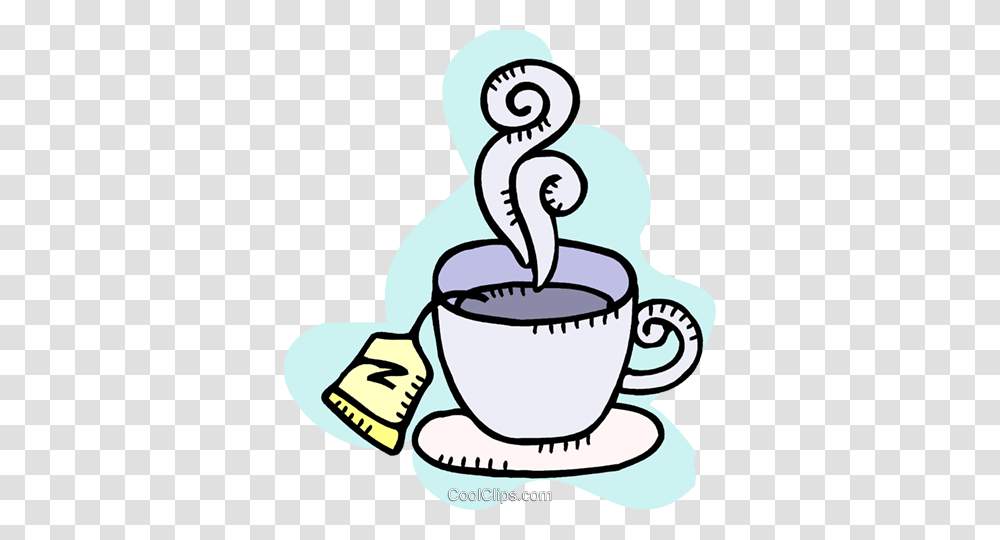 Hot Cup Of Tea Royalty Free Vector Clip Art Illustration, Coffee Cup, Beverage, Drink, Pottery Transparent Png