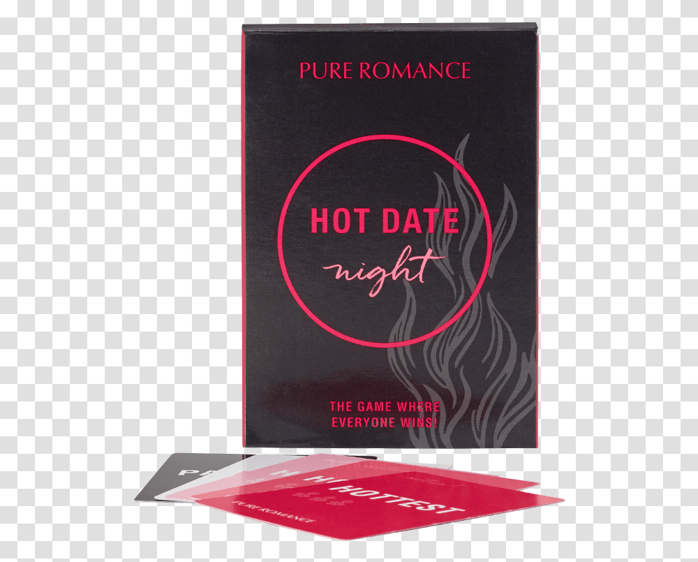 Hot Date Night Game Hot Date Night Pure Romance, Text, Bottle, Book, File Binder Transparent Png