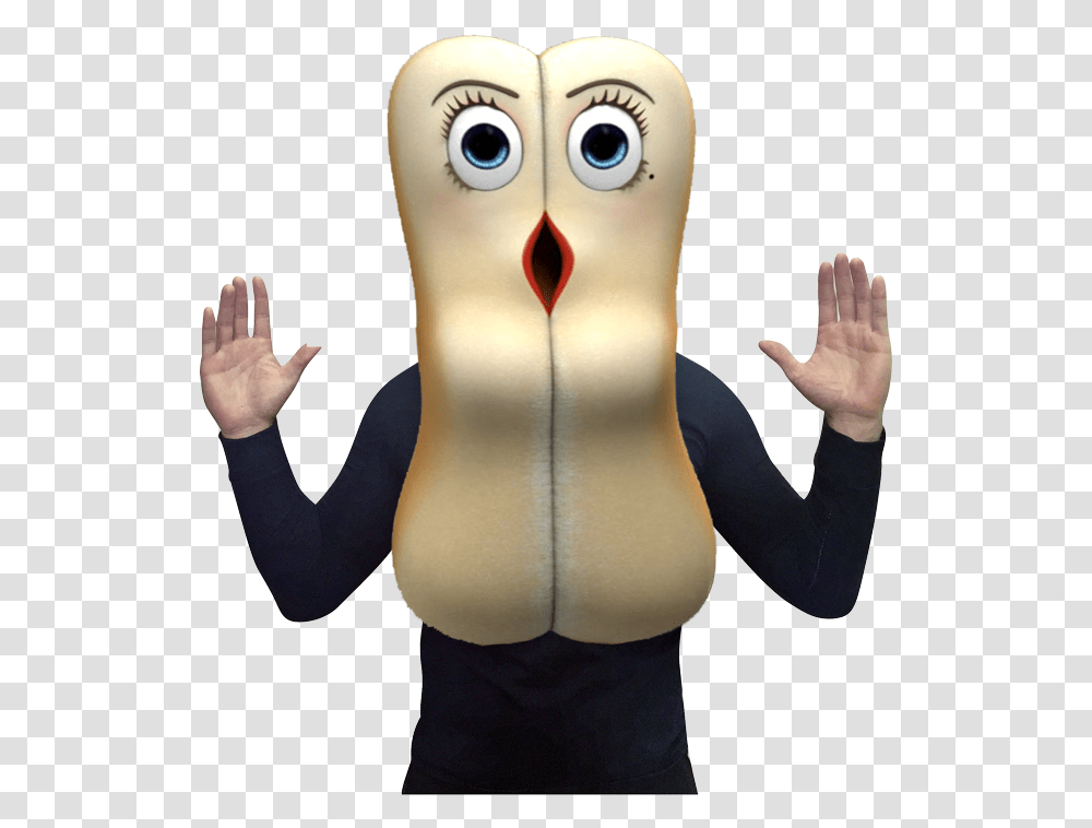 Hot Dog And Bun Costume, Person, Human, Finger, Inflatable Transparent Png