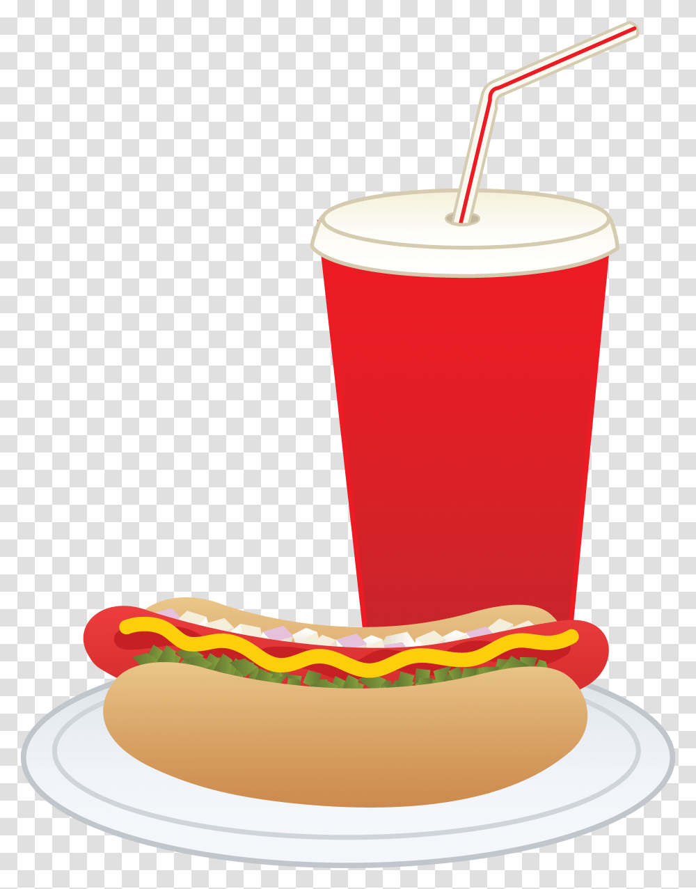 Hot Dog And Soft Drink, Food, Beverage, Glass Transparent Png