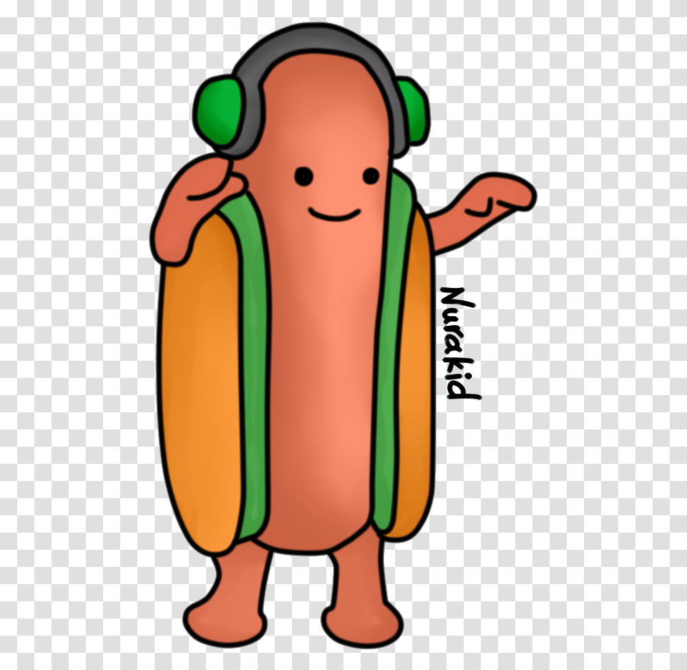 Hot Dog By Nurakid Dancing Hot Dog Cartoon, Plant, Food, Cutlery Transparent Png