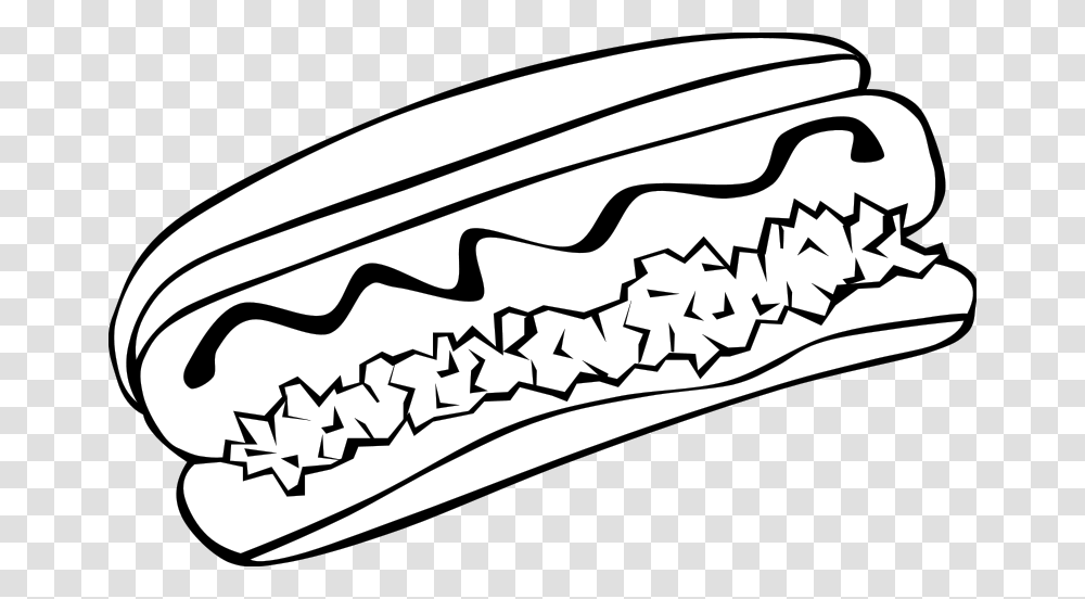 Hot Dog Clip Art Black And White, Gun, Weapon, Transportation, Vehicle Transparent Png