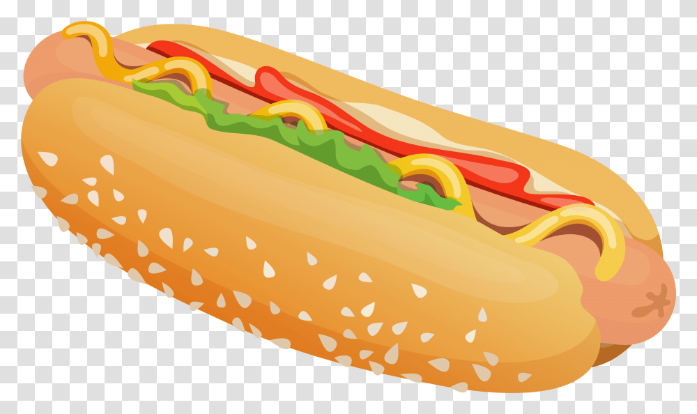Hot Dog Clipart Fast Food Background Hot Dog Clipart Transparent Png