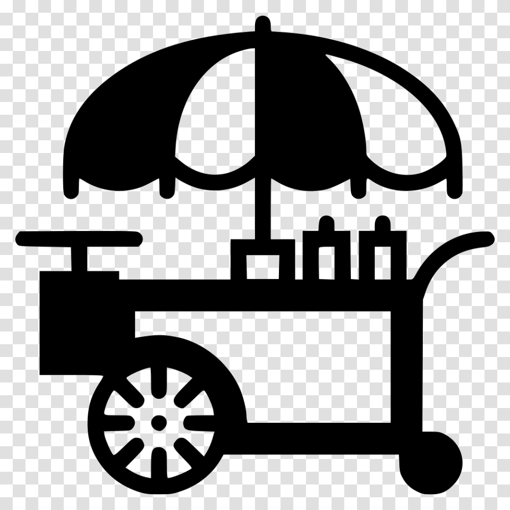 Hot Dog Clipart Svg Food Cart Icon, Canopy, Vehicle, Transportation, Sunglasses Transparent Png