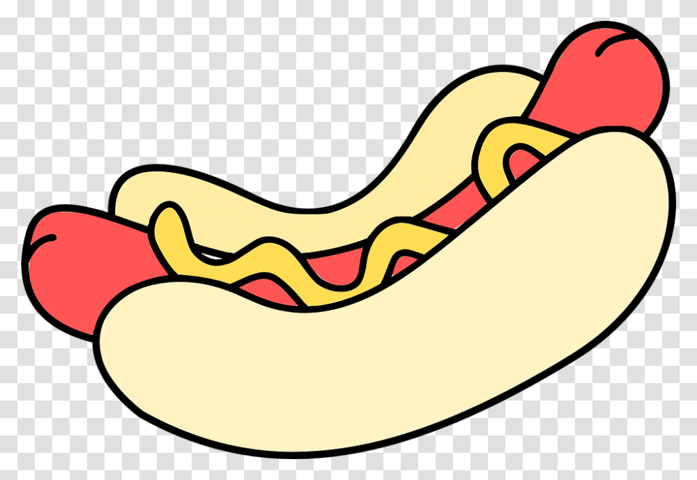 Hot Dog Colouring Pages, Food Transparent Png