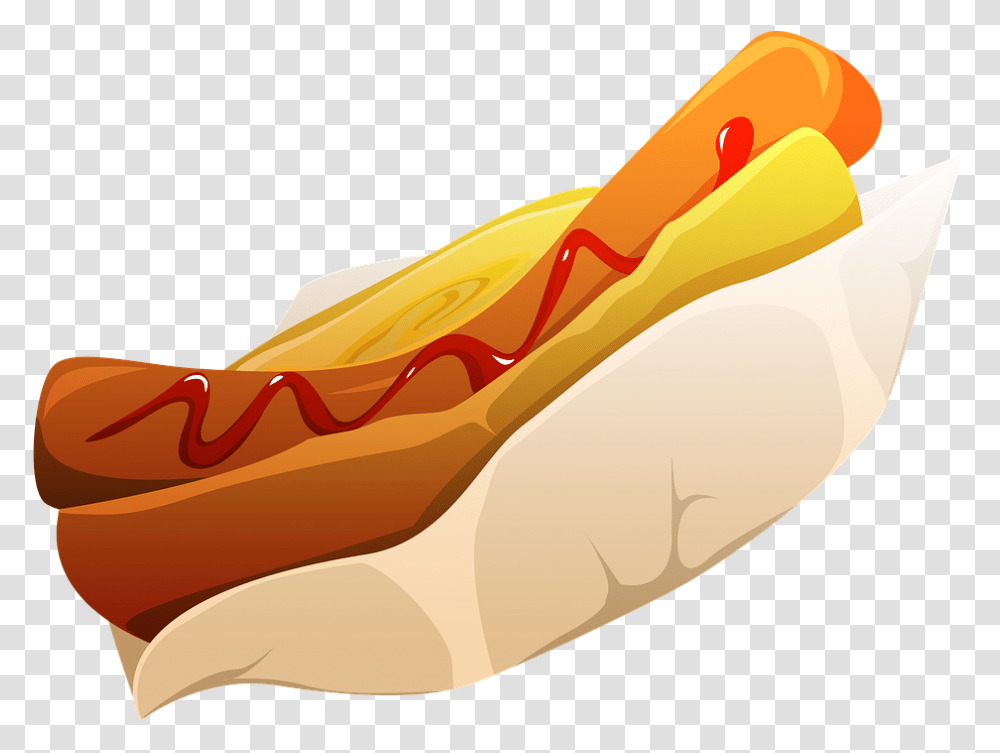 Hot Dog Fast Food Food Sausage Bun Mustard Snack Lanches Desenho Cachorro Quente Transparent Png