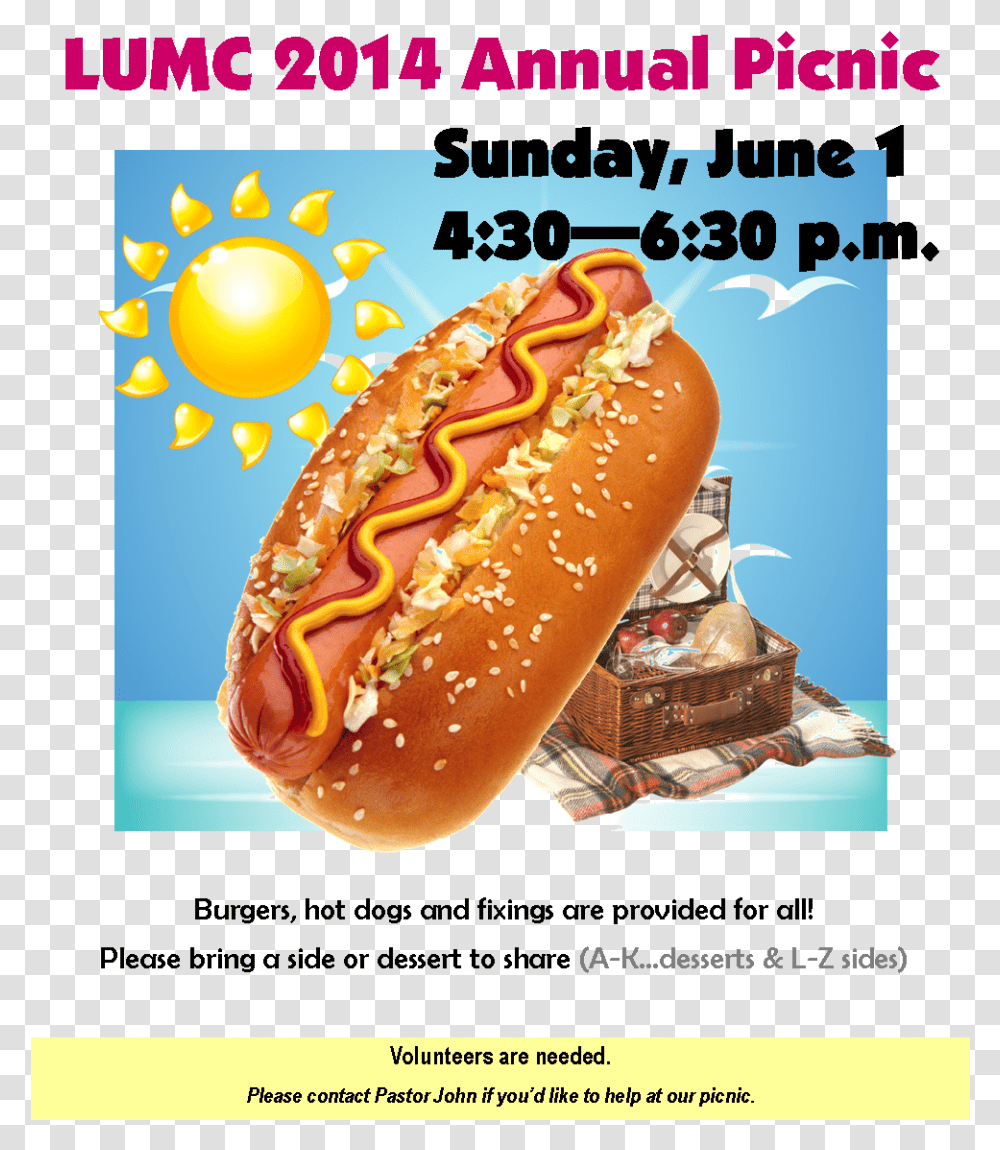 Hot Dog, Food, Advertisement, Poster Transparent Png