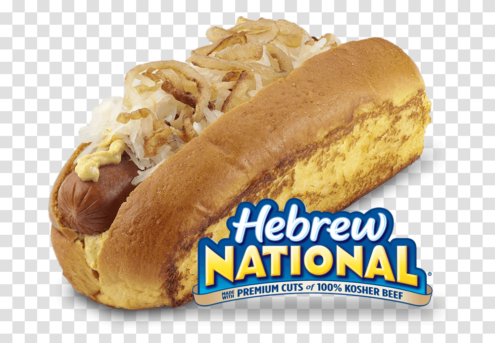 Hot Dog Mustard And Sauerkraut, Food, Bread, Bun Transparent Png