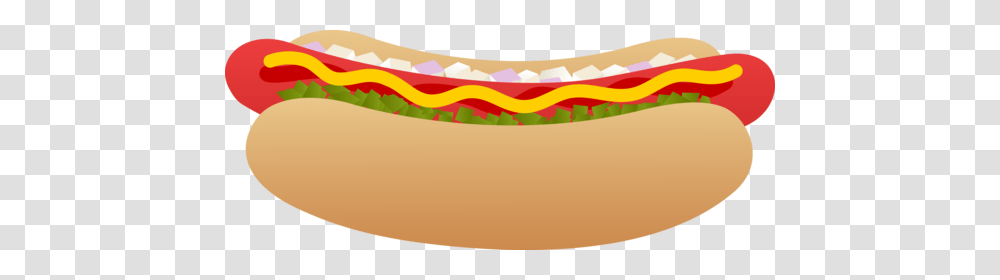Hot Dog On A Bun, Food Transparent Png