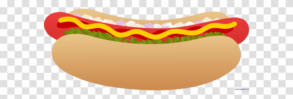 Hot Dog On Bun Clip Art, Food Transparent Png