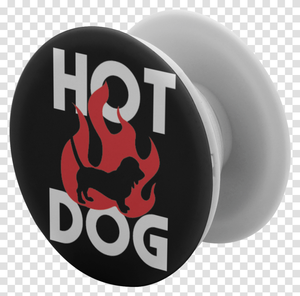 Hot Dog Phone Grip Circle, Logo, Symbol, Trademark, Text Transparent Png
