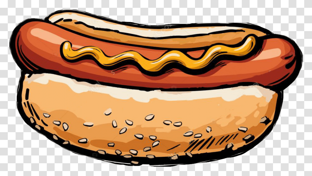 Hot Dog Sticker, Food, Bread, Burger, Heel Transparent Png