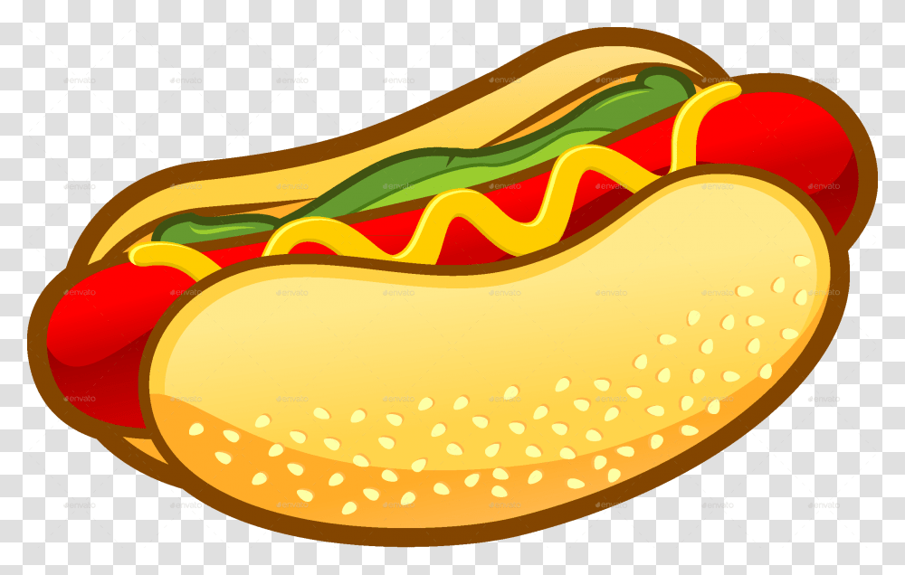 Hot Dog Vector Clip Art Hot Dog, Food Transparent Png