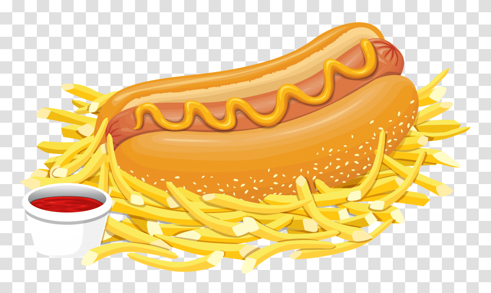 Hot Dog With Ketchup Clipart, Food Transparent Png