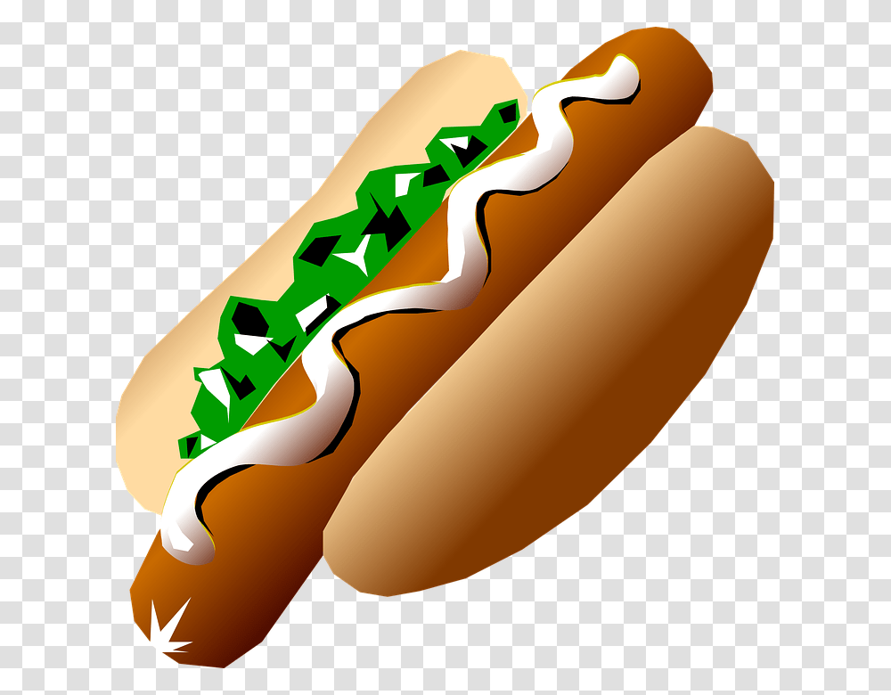 Hot Dogs Food Bun Relish Hot Dog Clip Art, Ketchup Transparent Png