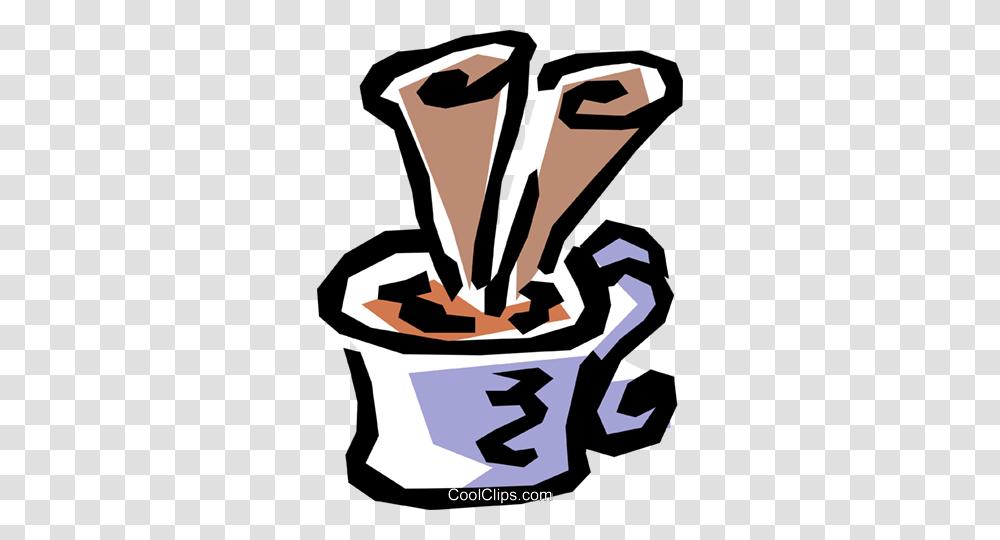 Hot Drink Royalty Free Vector Clip Art Illustration, Recycling Symbol, Paper Transparent Png