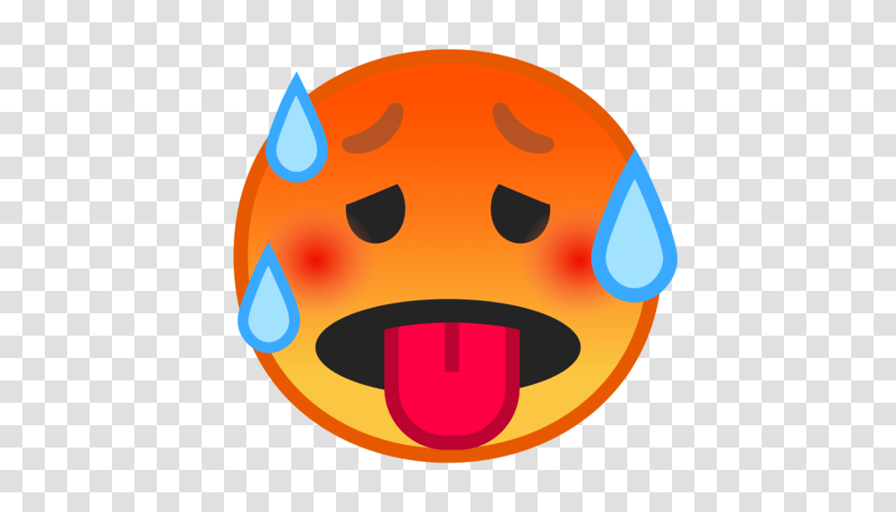 Hot Face Emoji, Pac Man Transparent Png