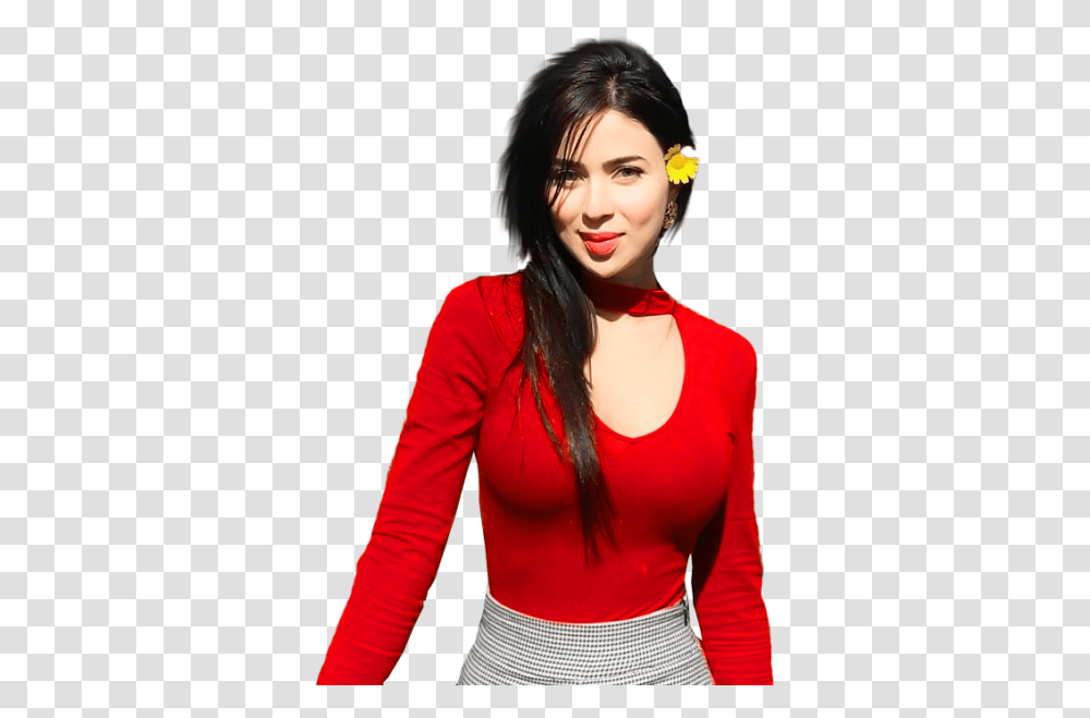 Hot Girl Image Hd Download, Sleeve, Long Sleeve, Face Transparent Png