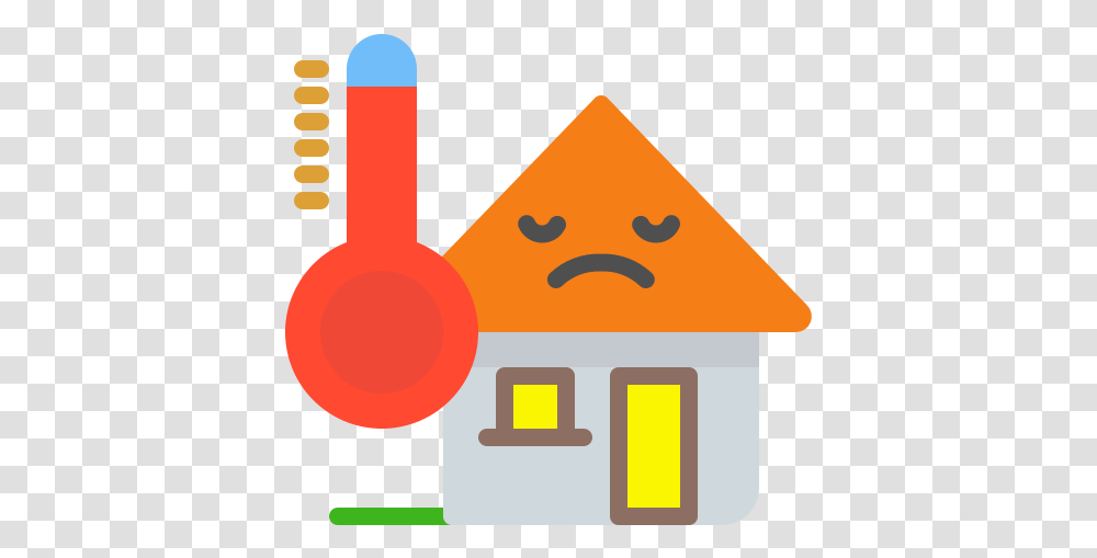 Hot House Home Temperature Angry Emoji Thermometer Home Temperature Icon Transparent Png