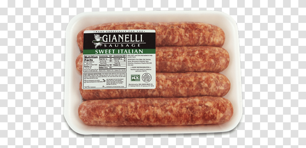Hot Italian Sausage Nutrition, Pork, Food, Bacon Transparent Png