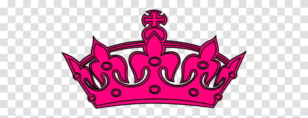 Hot Pink And Black Crown Clip Art Vector Clip Corona Keep Calm Rosa, Accessories, Accessory, Jewelry, Tiara Transparent Png