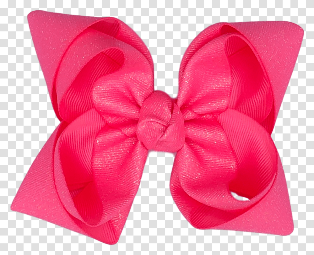 Hot Pink Glitter Bow Gift Wrapping, Tie, Accessories, Accessory, Hair Slide Transparent Png