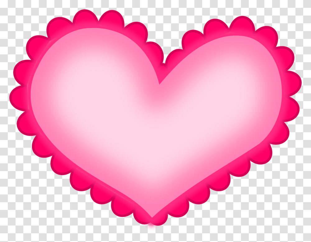 Hot Pink Heart Clipart, Cushion, Helmet, Apparel Transparent Png