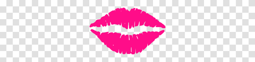 Hot Pink Lips Clip Art, Mustache Transparent Png