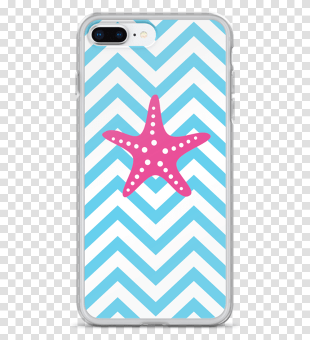 Hot Pink Starfish On Blue Chevron Iphone Case Carpet, Electronics, Mobile Phone, Cell Phone Transparent Png