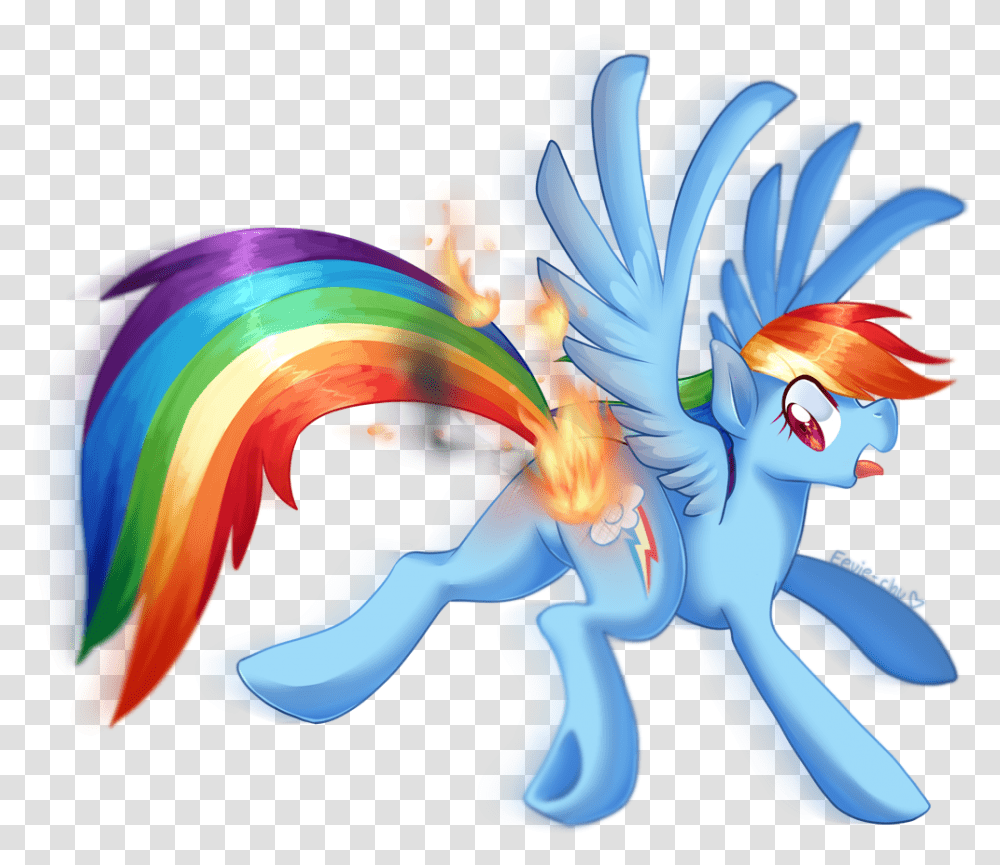 Hot Rainbow Dash S Butt Download Mlp Rainbow Dash On Fire, Toy, Dragon Transparent Png