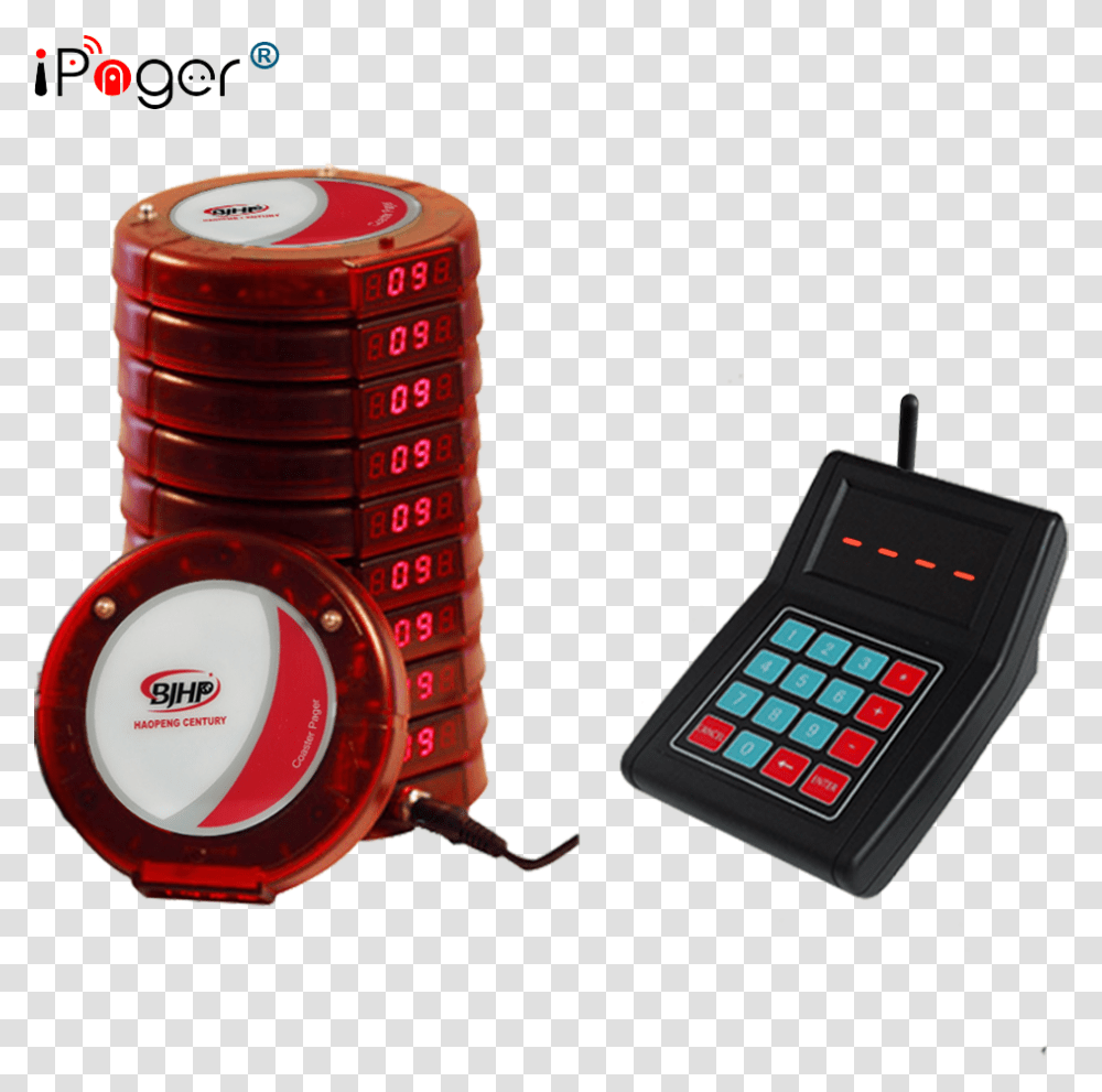 Hot Selling Wireless Restaurant Coaster Pager Queue Calling System For Restaurant, Mobile Phone, Electronics, Cell Phone Transparent Png