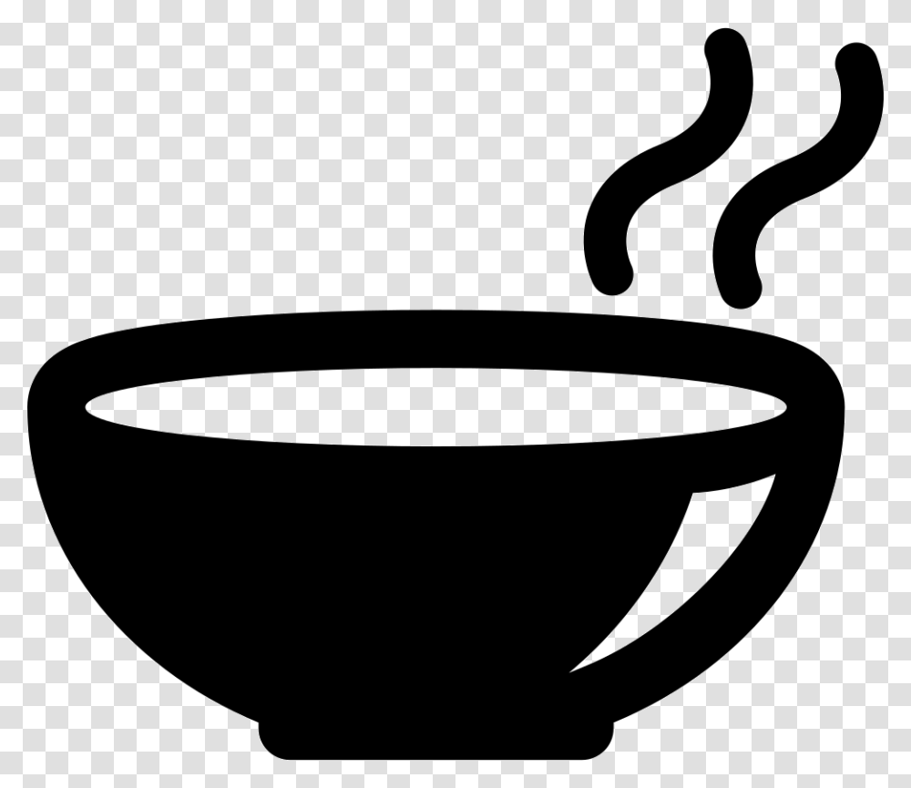 Hot Soup Bowl Icon Free Download, Coffee Cup, Bathtub, Pottery, Stencil Transparent Png