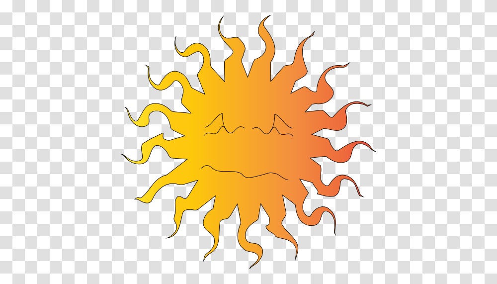 Hot Sun Clipart Look, Fire, Flame, Ornament, Pattern Transparent Png