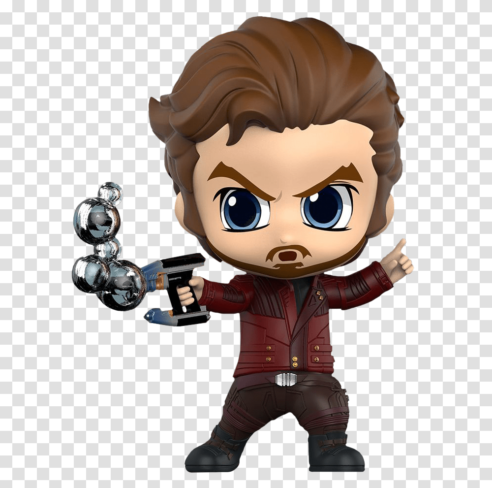 Hot Toys Cosbaby Star Lord Bubble Blaster, Doll, Apparel, Person Transparent Png