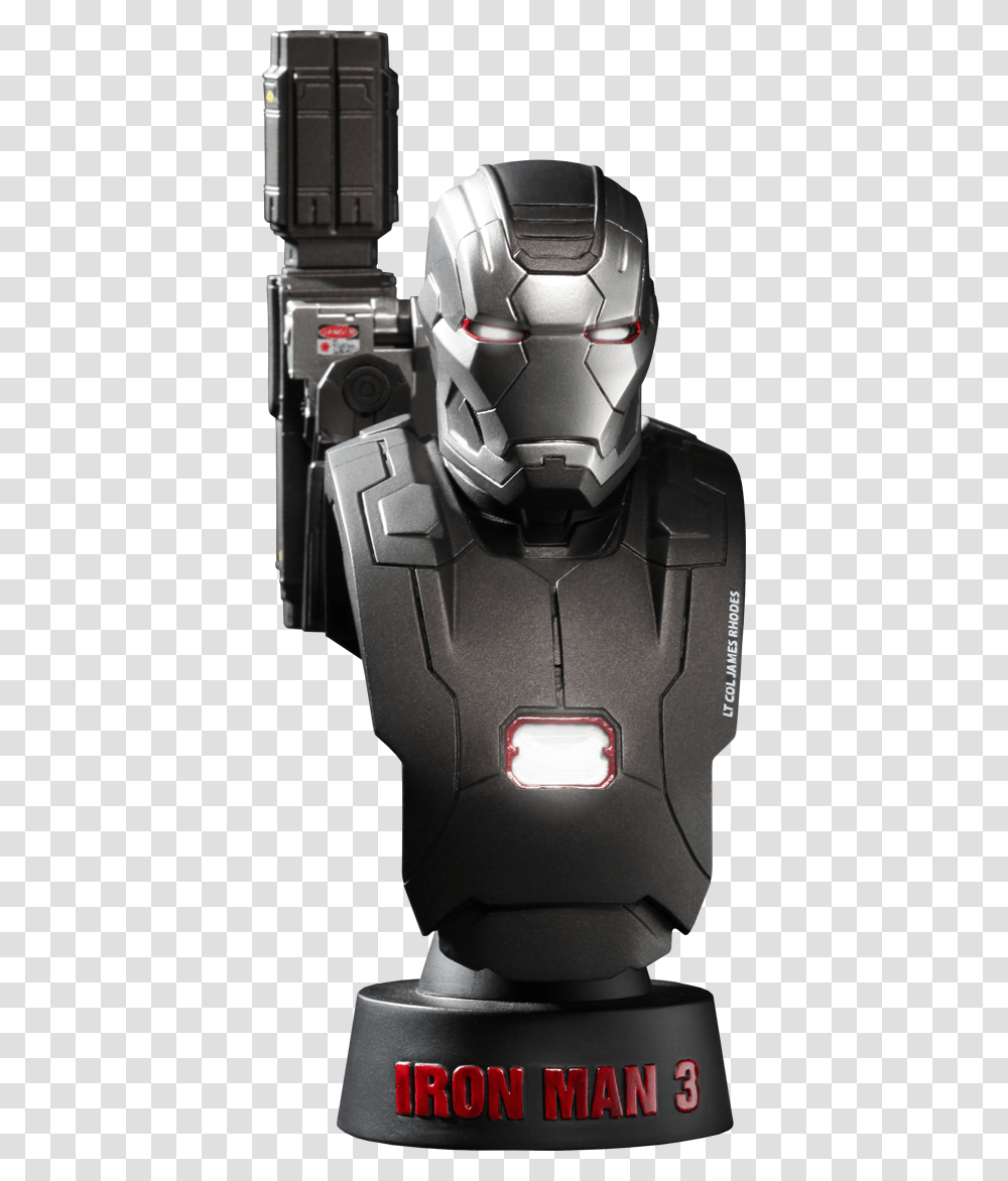 Hot Toys Iron Man War Machine Bust, Weapon, Weaponry, Armor, Halo Transparent Png