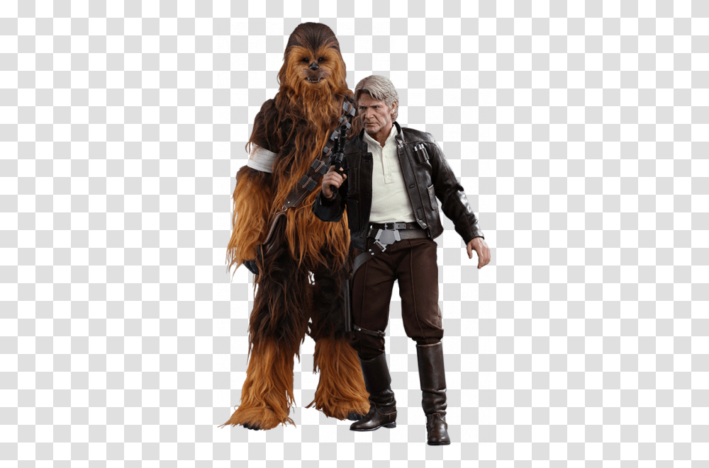 Hot Toys Movie Masterpiece Series Star Wars The Force Awakens Han Solo, Clothing, Person, Jacket, Coat Transparent Png