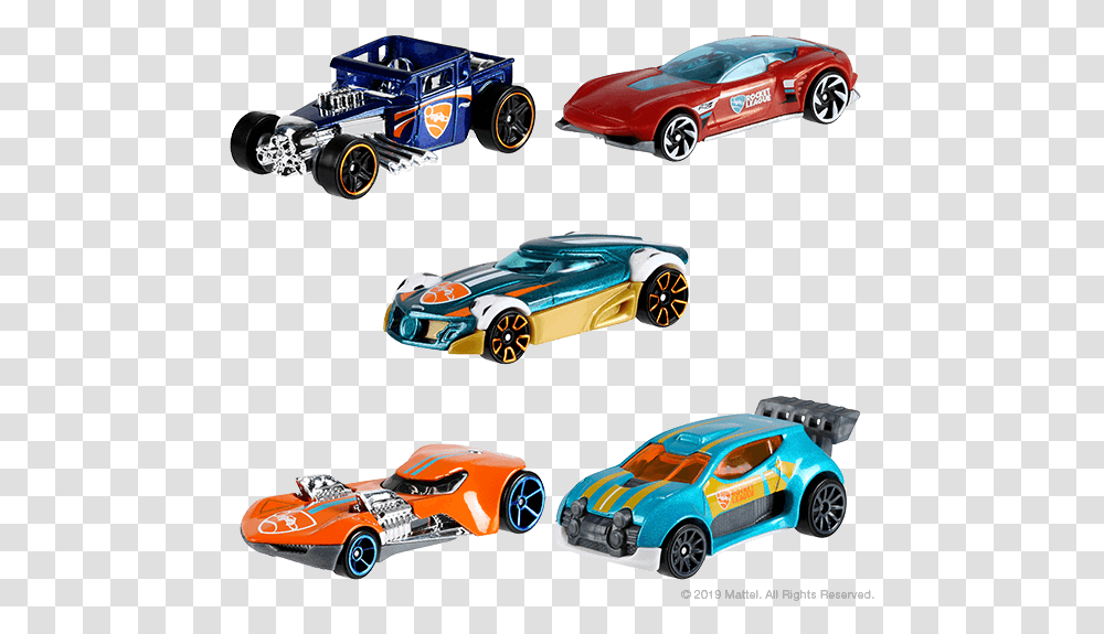 Hot Wheels 2019 5 Hot Wheels 5 Pack Rocket League, Tire, Machine, Car, Vehicle Transparent Png