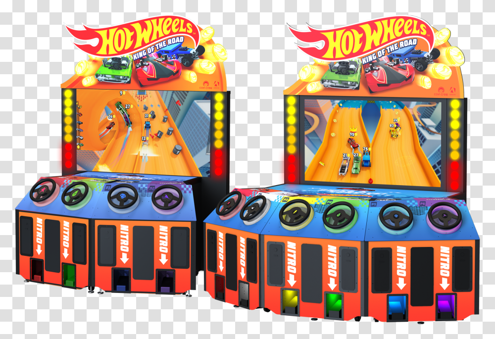 Hot Wheels King Of The Road Arcade, Arcade Game Machine Transparent Png