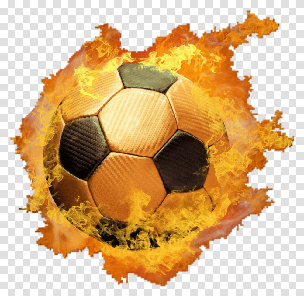 Hotball Fire Fireball Ball Circle Neon Light Lights Soccer Ball On Fire Clipart, Football, Team Sport, Sports, Sphere Transparent Png