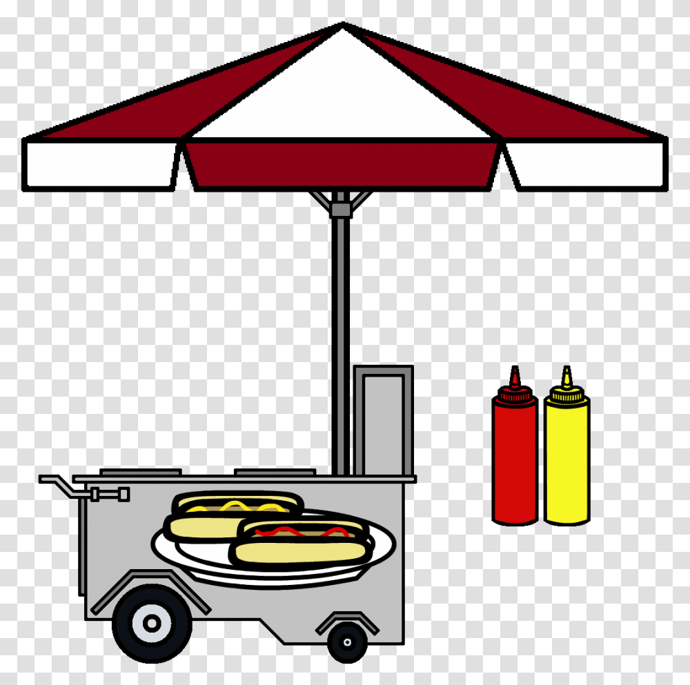Hotdog Cartketchup And Mustard, Canopy, Patio Umbrella, Garden Umbrella Transparent Png