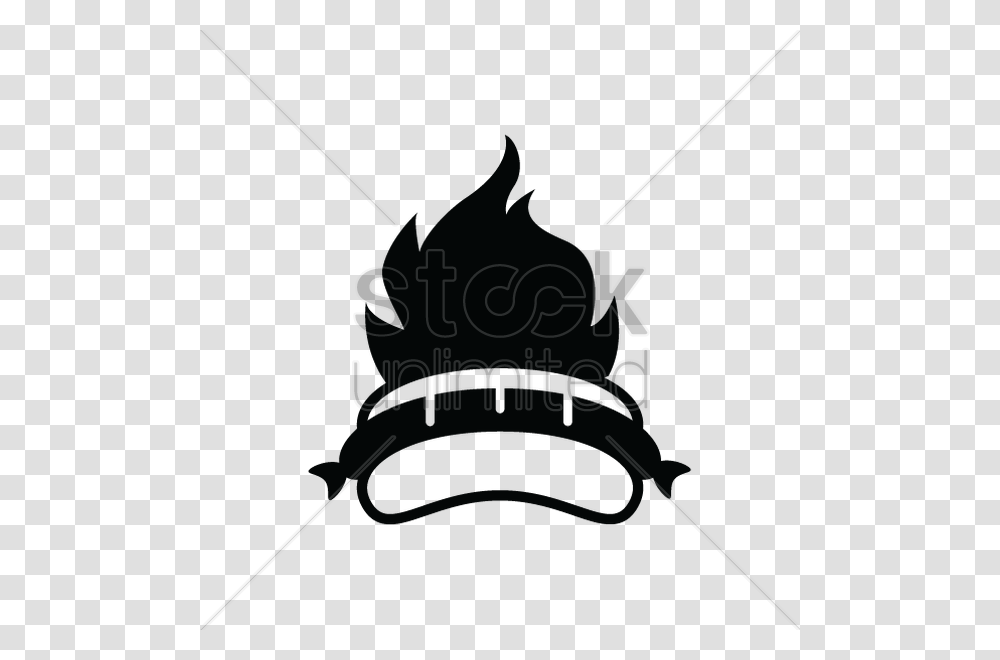 Hotdog On Fire Silhouette Vector Image, Bow, Oven, Appliance, Incense Transparent Png