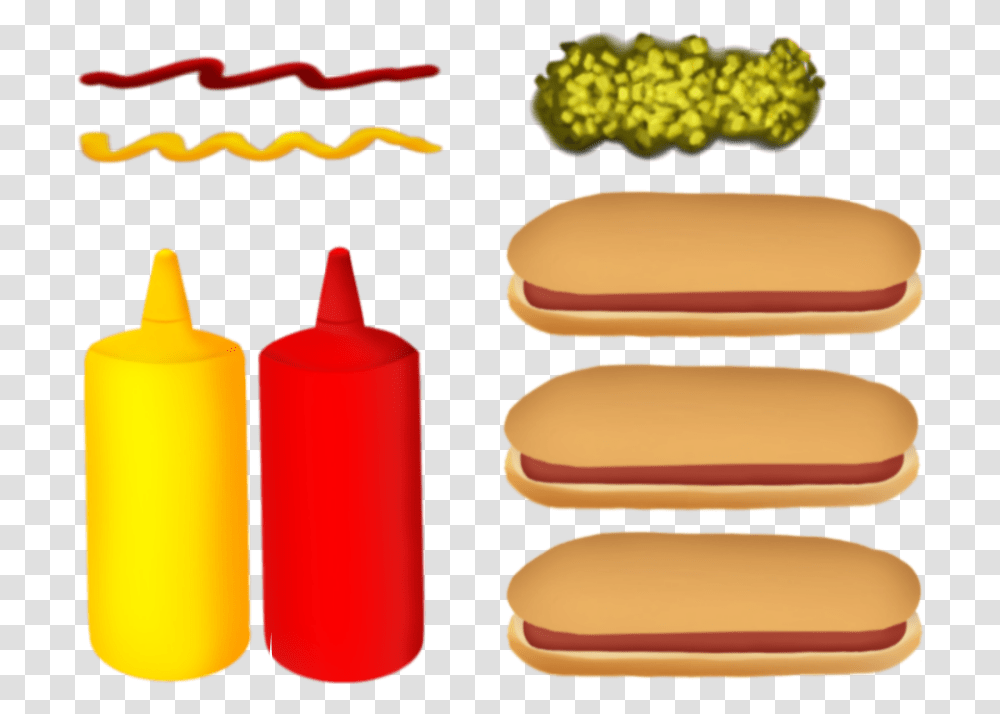 Hotdogs Condiments Ketchup Mustard Relish Madewithpicsart Fast Food, Hot Dog Transparent Png