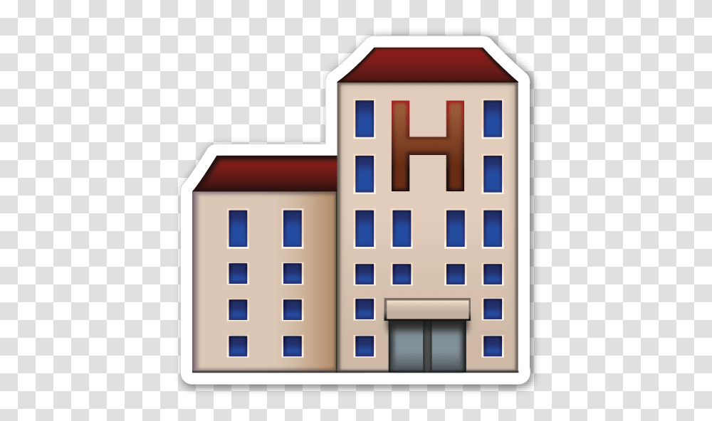 Hotel Emojis Emoji Emoji Stickers Emoticon, Condo, Housing, Building Transparent Png