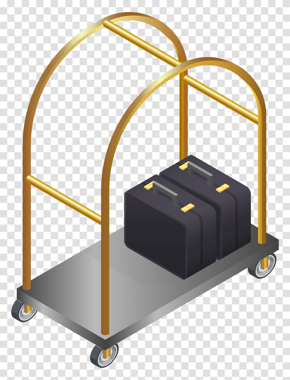 Hotel Luggage Cart Clip Art Gallery, Machine, Building, Paper, Printer Transparent Png