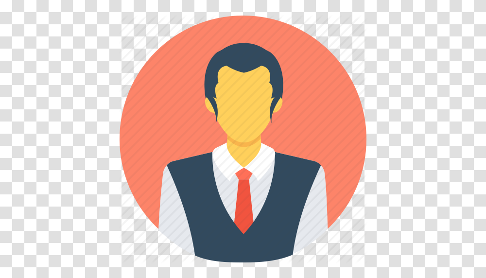 Hotel Manager Hotel Servant Male Man Manager Icon, Tie, Accessories, Person, Label Transparent Png